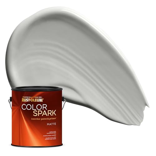 Image of Rust-Oleum Color Spark Interior Paint and Primer in One, Matte, Stonehenge, 1 Gallon