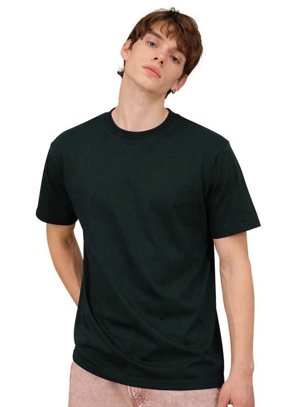 Image of Sleepynuts Men's Regular Fit Round Neck Half Sleeves Solid Casual Wear T-Shirt
