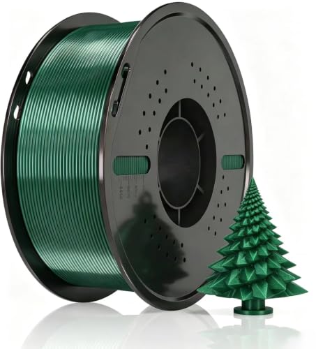 Miailuy Silk Filament PLA 1.75mm Silk 3D Printer Filament, Silk 1kg Spool (2.2lbs), Dimensional Accuracy +/- 0.02 mm, Fi