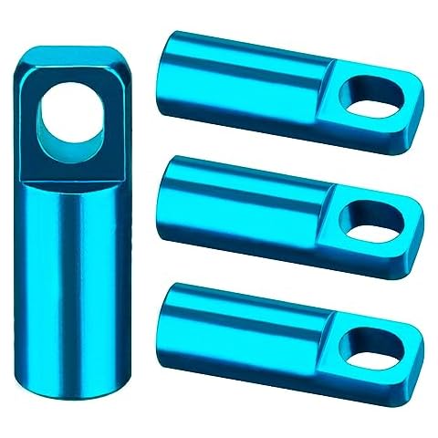 Presta Bike Valve Caps 2 in 1 Bicycle Tubeless Presta Valve Stem Covers with Valve Core Removing Function, Anodized Aluminum, Light Weight, High-Performance (4 Pack) Cover