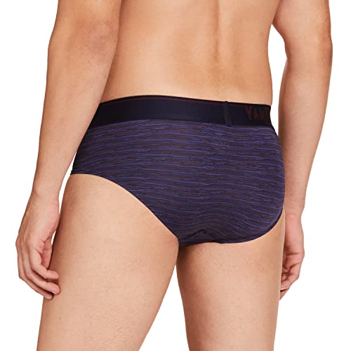 Image of Van Heusen Men Regular Fit 4 Way Stretch Body Defining Fit Allover Print Briefs - Available in Pack of 1 & 2