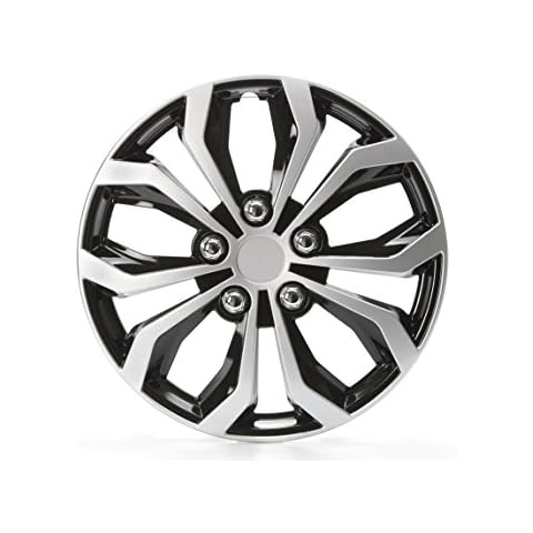 Unitec 75569 Tapacubos Daytona Negro/Plata 16 Pulgadas Cover