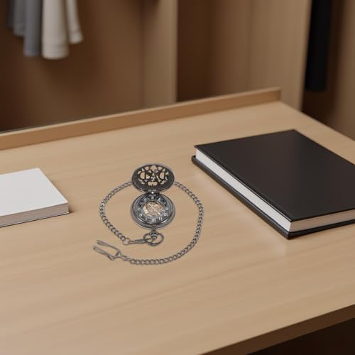 Reloj de bolsillo mecánico para eventos formales y trajes de etiqueta masculinos 5