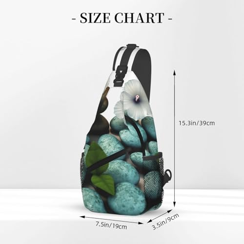 Bolso cruzado Cobblestone Zen Flowers para hombres y mujeres miniatura 3