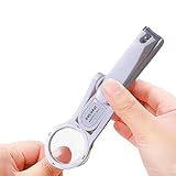 拡大鏡の爪切り | 虫眼鏡付き爪切り高齢者の爪切りクリッパー,高齢者の爪切り出張、サロン、マッサージ店、自宅、旅行用の高齢者の手足用品 Hozilen