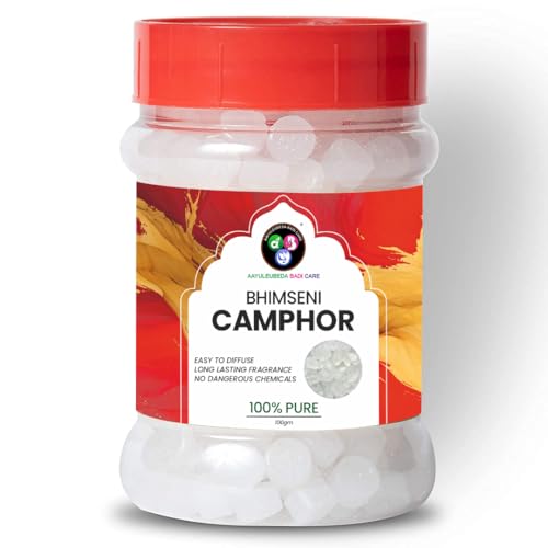 Aayuleubeda Badi Care ABC Bhimseni Camphor chunk 100g Jar - Pack Of 1