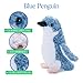 The Petting Zoo Blue Penguin Stuffed Animal Plushie, Gifts for Kids, Wild Onez Sealife Animals, Penguin Plush Toy 9 Inches