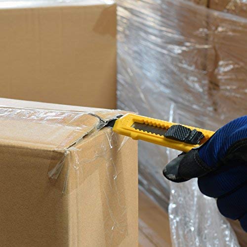 Tape King Utility Knife Box Cutters (12-Pack Bulk, 18Mm Wide Blade Cutter) - Retractable, Compact, Extended Use For Heavy Duty Office, Home, Arts Crafts, Hobby For Cutting Boxes, Cartons, Cardboard #TOP5