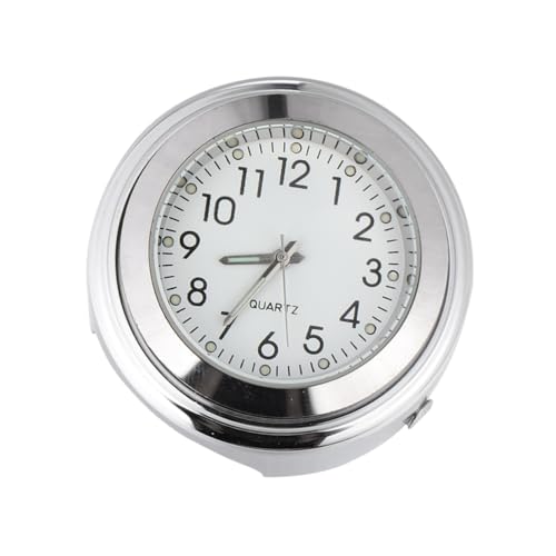 Reloj Hohopeti de manillar para moto ideal para rutas nocturnas con esfera luminosa blanca