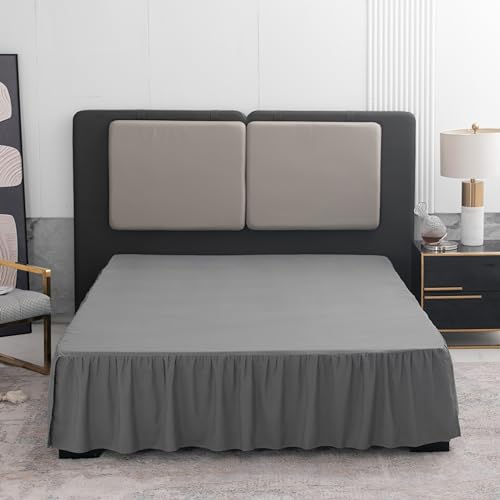 Image of Bed Skirt Full Size 16 Inch Drop Ruffled Bed Skirt with Split Corners