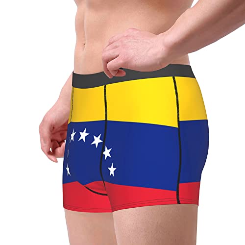 Flag of venezuela Mens Boxer Briefs Underwear Breathable Stretch Boxer Trunk with Pouch for Men, Youth4