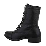 designer stiefeletten damen sale  Ital Design Damenschuhe Stiefeletten Schnürstiefeletten, 1852-, Synthetik, Schwarz, Gr. 36