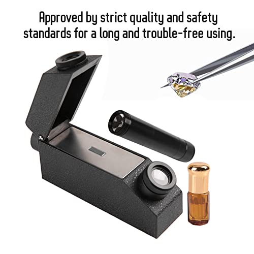 Professional Refractometer 5.1 * 2.4 * 1.4inch Easy to Carry Jewelry Refractometer for Measuring Refractive Lightweight