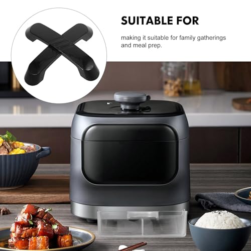 SEWACC - 2 mangos de reemplazo para tapa de olla de plástico negro, universales para arroceras y ollas a presión, accesorios para utensilios de cocina miniatura 7