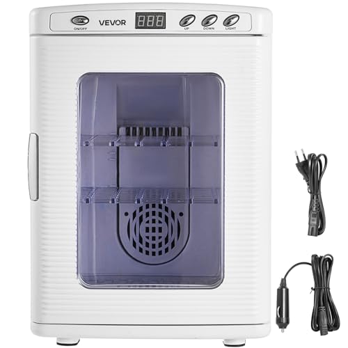 Happybuy White Reptile Incubator 25L Scientific Lab Incubator Digital Incubator Cooling and Heating 5-42°C Reptile Egg Incubator 12V/110V Work for Small Reptiles