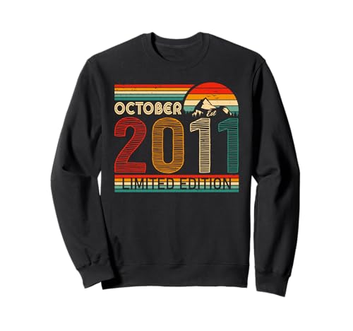 October 2011 Limited Edition Classic 2011 Vintage Birthday Sudadera