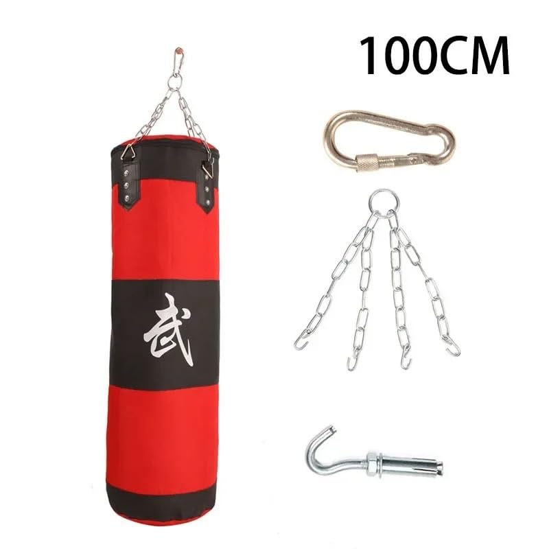 Sacco Boxe Sacco di Sabbia Vuoto da Boxe Appeso alla Sabbia Palestra Calcio casa Gancio for Pugilato Sacco da Box(100CM Hollow Model)