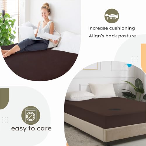Image of Ayka 100% Waterproof Cotton Terry Mattress Protector King Size Breathable Hypoallergenic Noiseless Ultra Soft Fitted Bed Protector 72x78 inch Mattress Cover /Bed Cover (Brown, Super Queen (78 * 60 inch))