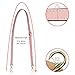 Allzedream Leather Purse Strap Replacement Crossbody Handbag Long Adjustable (Pink)