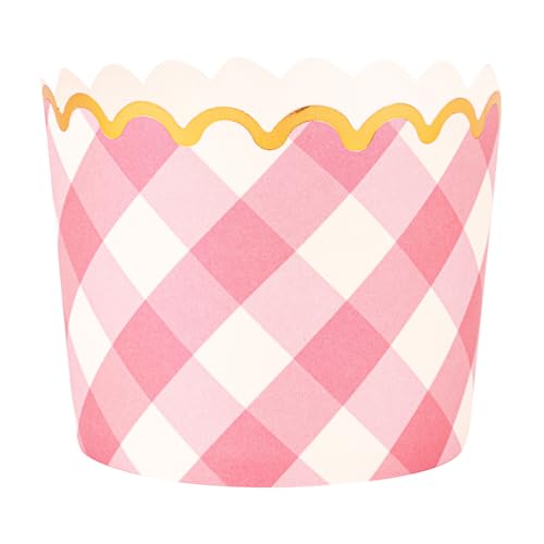Restaurantware Scalloped Baking Cups 50 Count 4.5 Oz Paper Muffin Liners Pink Greaseproof Oven-Friendly Cupcake Liners, Disposable Paper Scalloped Muffin Cups, Heavy-Duty for Desserts Pink by Restaurantware - Image 8