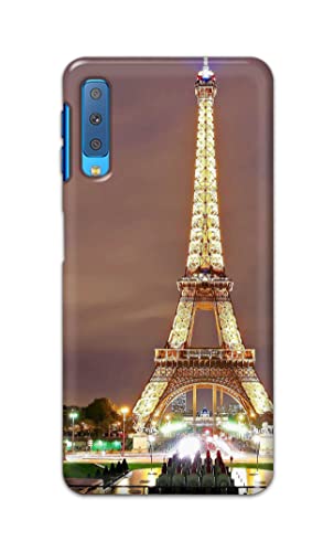 Image of PRINTFIDAA Lovers Famous Place Eiffel Tower in Paris Printed Designer Hard Case for Samsung Galaxy A7 (2018), SM-A750F /DS, SM-A750G, SM-A750FN /DS Back Cover -(e) RPM1009