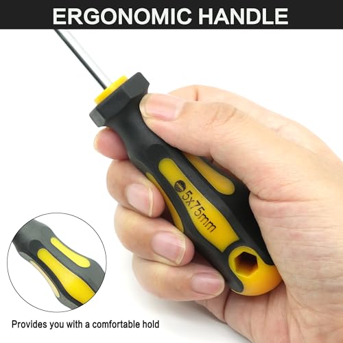 GMTOOLS 43pcs Magnetic Screwdriver Set, Including Slotted, Phillips, Hexagonal, Pozidriv, Magnetizer, Demagnetizer, Replaceable Screwdriver Bits and Sturdy Tool Case for DIY and Repair Work by GMTOOLS - Used condition - Image 4