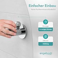 Engelbach® Universal Eckventil 1/2 Zoll selbstdichtend (2er Set) - Eckregulierventil mit Schnellverschluss - öffnet und schließt mit nur 1/4 Umdrehung - für Kalt- und Warmwasserleitungen – Ansicht 5