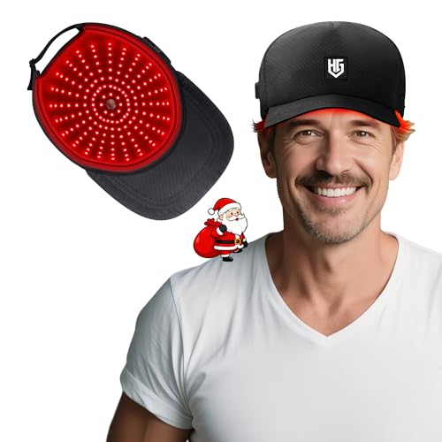 Image of Red Light Therapy for Hair Growth: Cordless Red Light Cap & Hat with 2000mAh Rechargeable Battery, Portable Irradiation Aesthetic Device for Men & Women at Home or Traveling