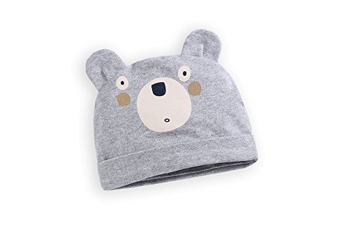Newborn Baby Girls Boys Hat Bear Grey 100% Cotton Baby Gifts for infants and babies Newborn Unisex Baby Outfit Baby Nursery