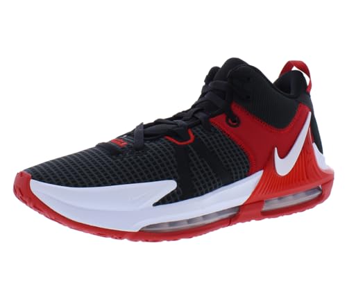 Nike Men's Lebron Witness 7 Basketball Shoe, Black/White-University Red, 11.5 M US