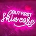 But First Skin Care Led Neon Lights Sign for Home Spa Beauty Cosmetic Salon Wall Decor, Spa Day Gifts for Women,Spa Products Aesthetic Center Salon Door Decorative Acessories(Pink)