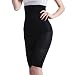Shymay Women's Long Leg Shaper Seamless Tummy Control Hi-Waist Thigh Slimmer, Black1, Tag Size 2XL=US Size X-Large