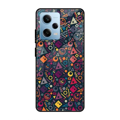 Image of SmashItUp Multi Colour | Pattern | Styles Designer Printed TPU Metal Case Mobile Back Cover for Redmi Note 12 Pro 5G