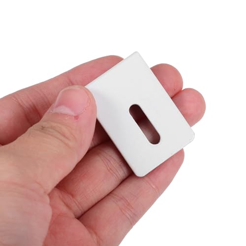 CLISPEED 4個 大型重厚鏡用ステンレス製ミラーブラケット 広チャネル設計壁掛け固定具 安定性と耐久性を備えた鏡吊り具 ネジ取付け簡単壁面