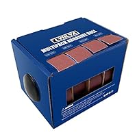 4 Rollen Schleifpapier, 2,5 cm x 6 m, Schleifpapier mit Spender, Schmirgeltuchrolle für Holz, Möbel, Veredelung, Metall, Schleifen, Automobil-Polieren, 150/240/320/400