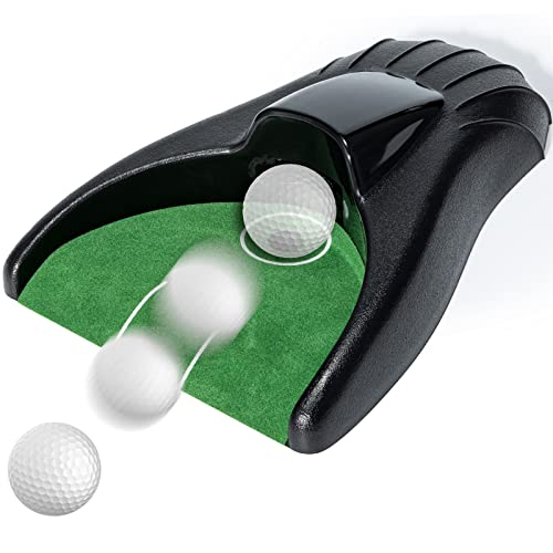 Y-Nut Golf Putting Return Machine,Golf Putting Green,Golf Ball Kick Back Putting Mats,Battery?Powered Return Ball,Practice at Home,Office,Parties