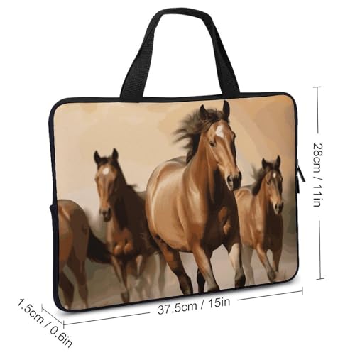 Housse ordinateur 15 pouces chevaux pour vos déplacements