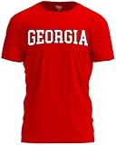 TeeStock Georgia T-Shirt – Bold Sport State Letters Tee for Fans and Game Days