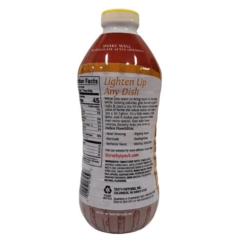 Dorothy Lynch Salad Dressing | Sweet & Spicy | Thick & Creamy | Salads, Dips, Sauces, & Marinades | French Style Condiment | Tangy | Gluten Free | No Trans Fat | Usa Made (Light & Lean, 32 Oz (1 Pack)) #TOP3