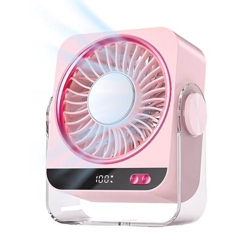 Ventilateur portable 5 vitesses réglables et tête rotative - 2
