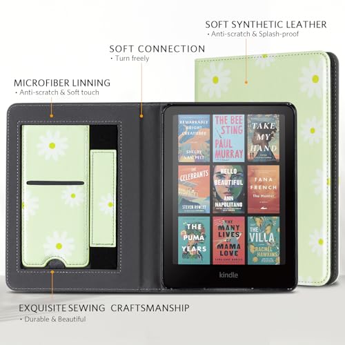 Image of CoBak Case with Stand for Ebook Readers - Durable PU Leather Cover with Auto Sleep Wake, Card Slot, Hand Strap Feature