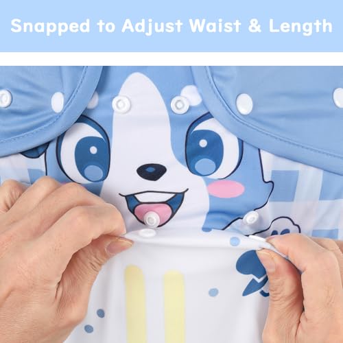 Image of Littleforbig Washable Adjustable Reusable Waterproof Cloth Adult Diaper Wrap Cover- Little Blue L