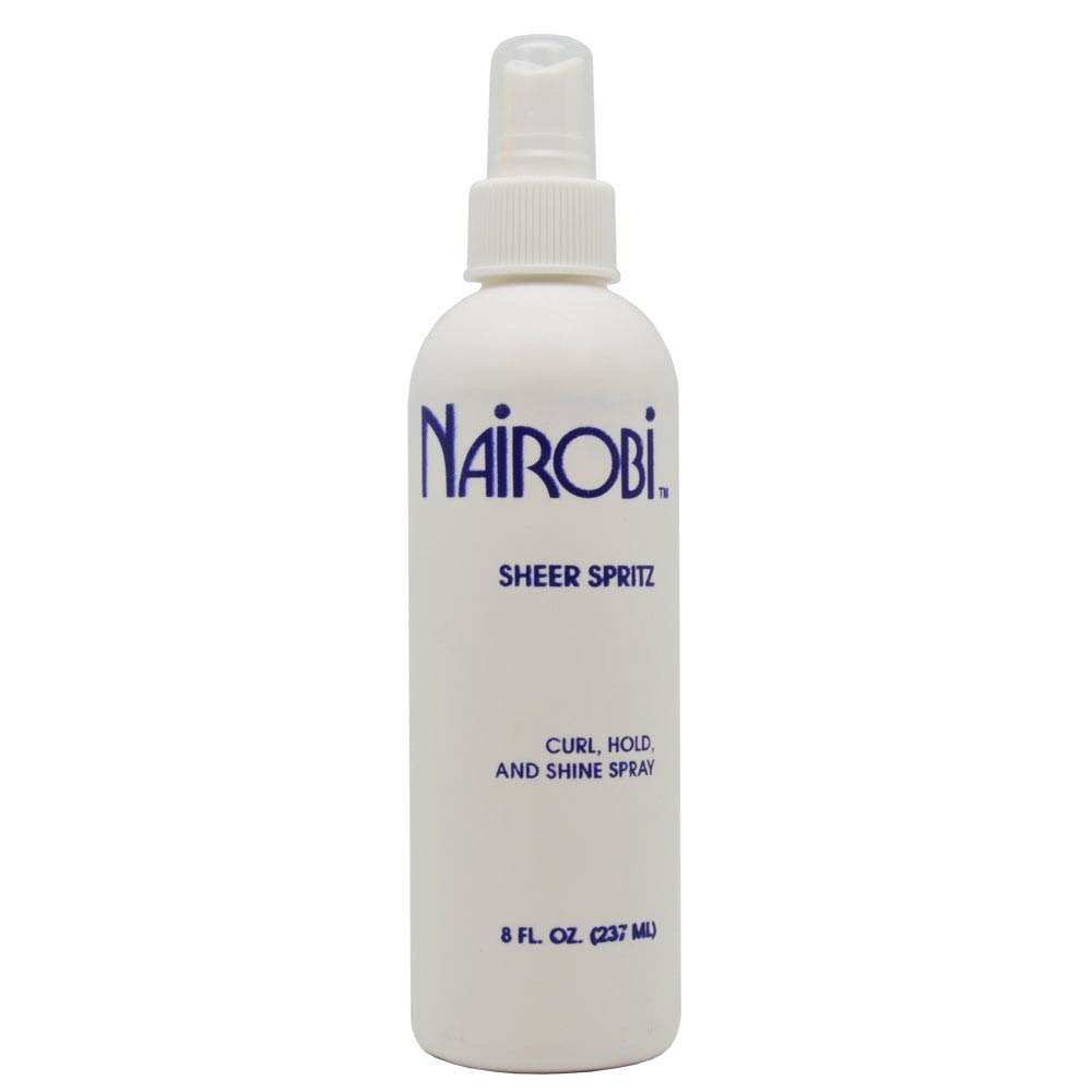 Nairobi Sheer Spritz Curl Hold and Shine Spray By Nairobi for Unisex Hair Spray, 8 Ounce