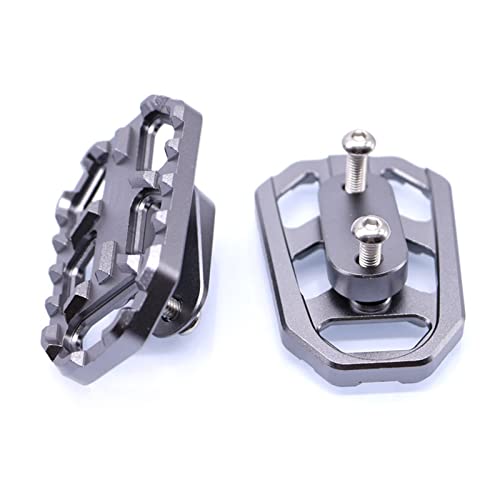 HaiBing Für Ducati Hypermotard 821 SP 950 SP 939 SP HYPERSTRADA 821 Motorrad Breite Fußrasten Fußrasten Pedale Ersatz-Upgrade-Zubehör (Farbe : Silber)