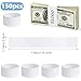 150 Pcs Money Bands for Cash, Money Wrappers for Bills Blank Kraft Currency Straps, 7.56