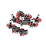 【 Premium-Qualität 】 Diese Schrauben sind aus hochwertigem Aluminium-Material und einer Rackplattierungsoberfläche, robust, abriebfest, um maximale Festigkeit und Haltbarkeit für eine lange Lebensdauer zu gewährleisten