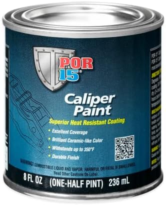 POR-15 Red Caliper Paint - 8 fl. Oz.- Superior Heat Resistant Coating - High Temperature Brake Caliper Paint