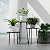 SAKSUN Plant Stand Indoor, Mid Century Plant Holder 2 Pack , Corner Plant Stand Modern Plant Table for Indoor Plants Home & Garden Decor , Outdoor Plant Stands for Patio Garden Office Living Room
