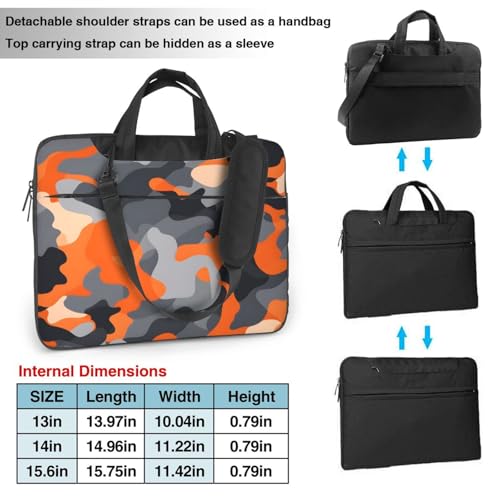 Maletín para portátil Orange Grey Black Camo 15.6 in miniatura 2