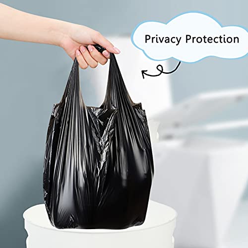 Image of Trash Bags, Garbage Bags, 120 Count 6 Gallon [Extra Thick][Leak Proof] Rubbish Bags Wastebasket Bin Liners for Home Office Trash Can Black